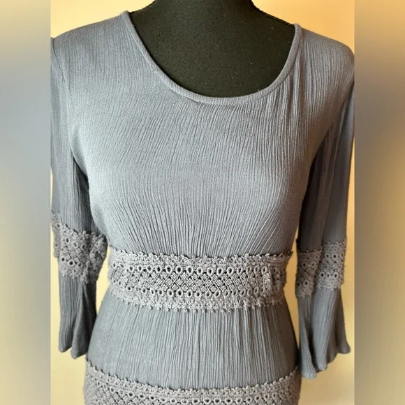 Solitaire Charcoal Long Sleeve Dress - Picture 5 of 12